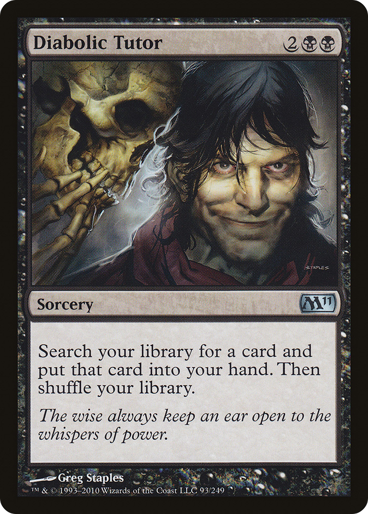Diabolic Tutor [Magic 2011] Foil