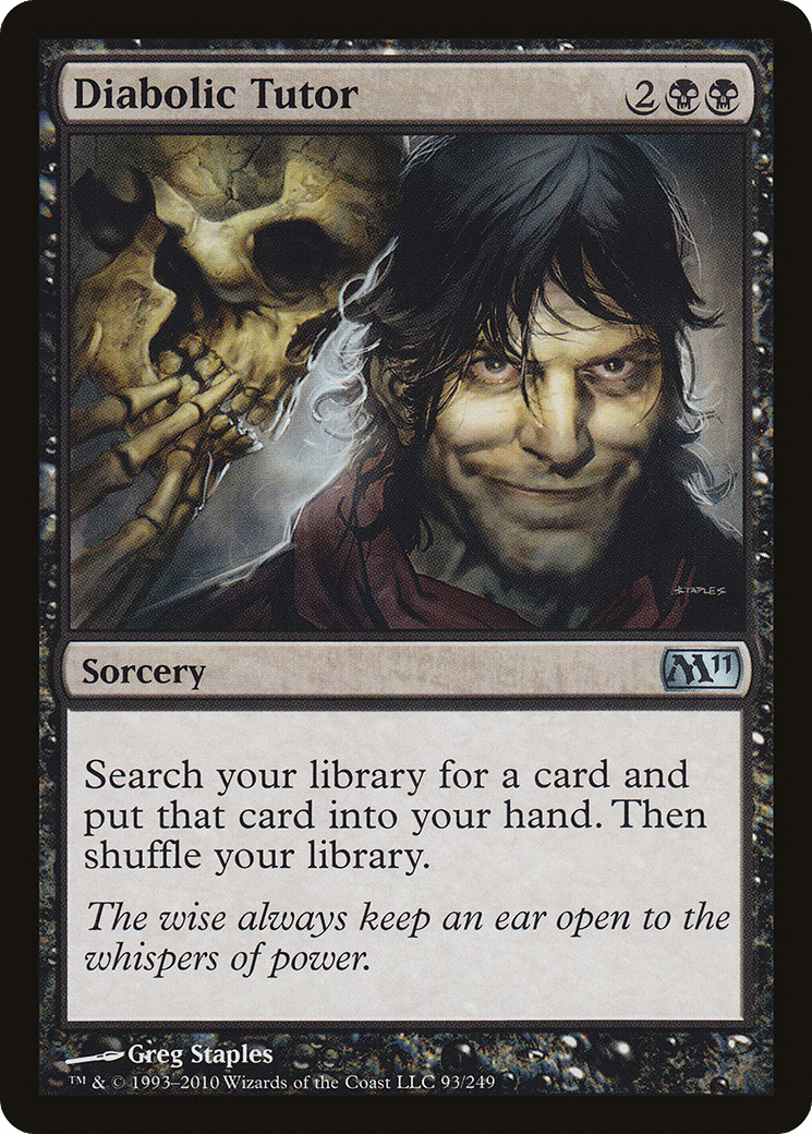 Diabolic Tutor [Magic 2011] Foil