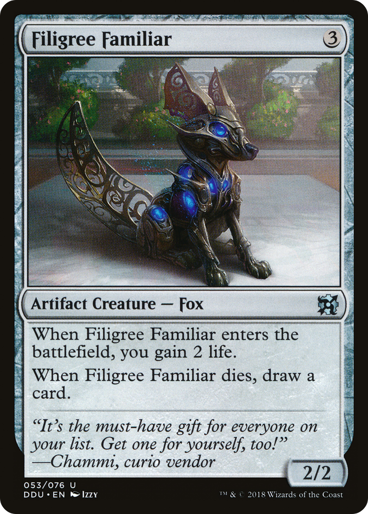 Filigree Familiar [Duel Decks: Elves vs. Inventors]