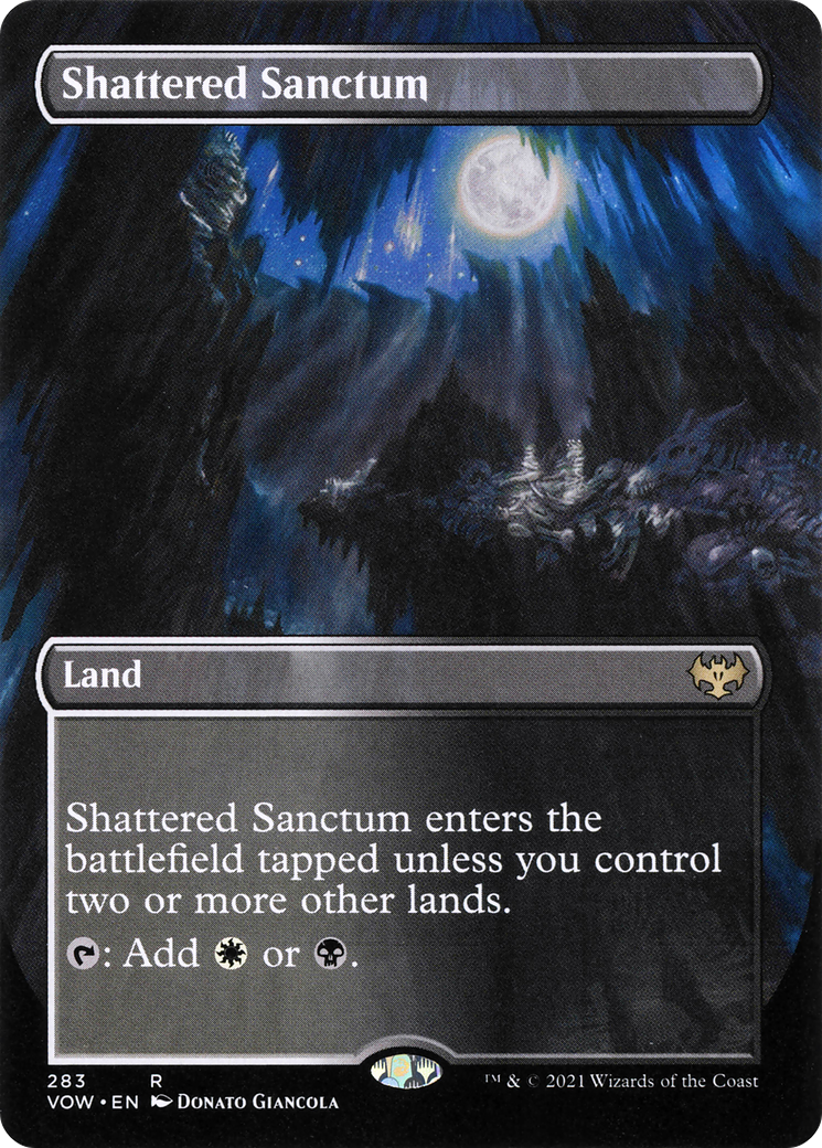 Shattered Sanctum (Borderless Alternate Art) [Innistrad: Crimson Vow] Foil