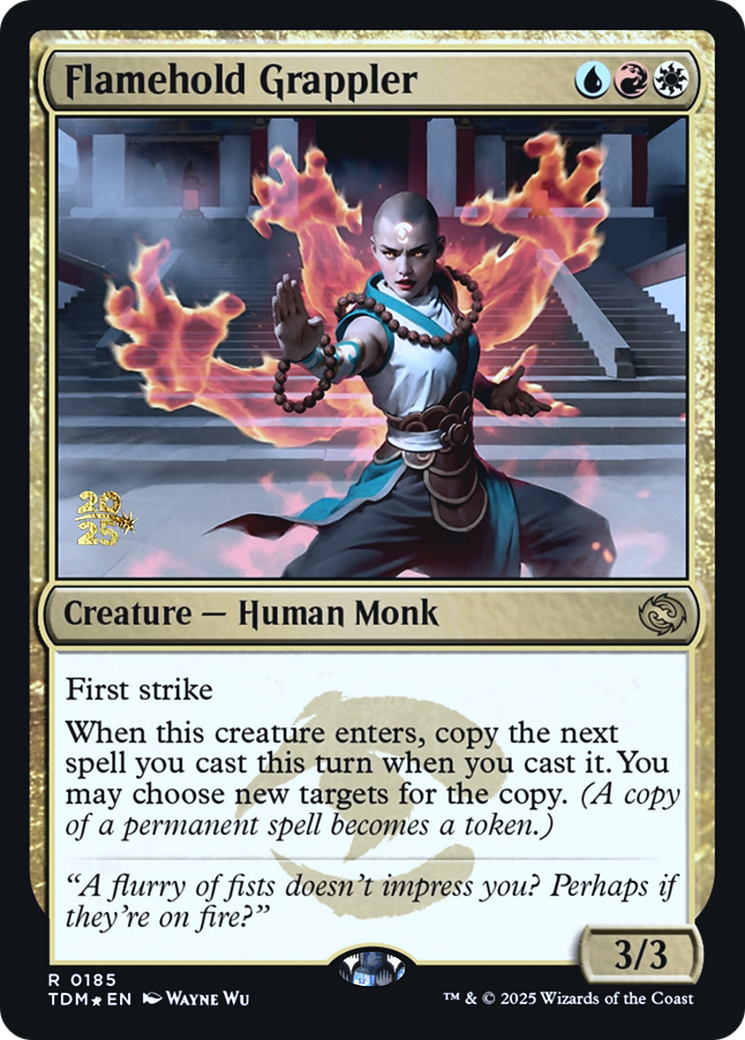 Flamehold Grappler |  Foil (185) [Prerelease Cards]