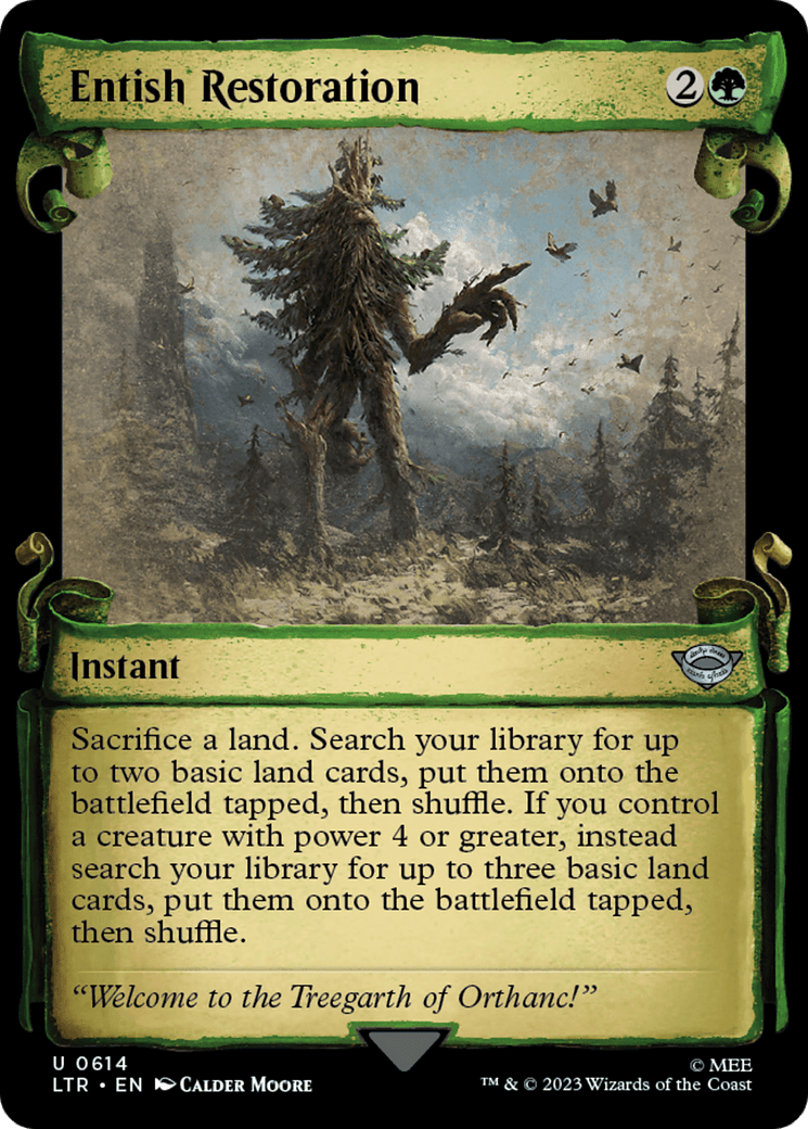 Entish Restoration [The Lord of the Rings: Tales of Middle-Earth Showcase Scrolls] Foil