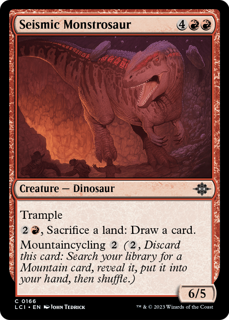 Seismic Monstrosaur [The Lost Caverns of Ixalan] Foil