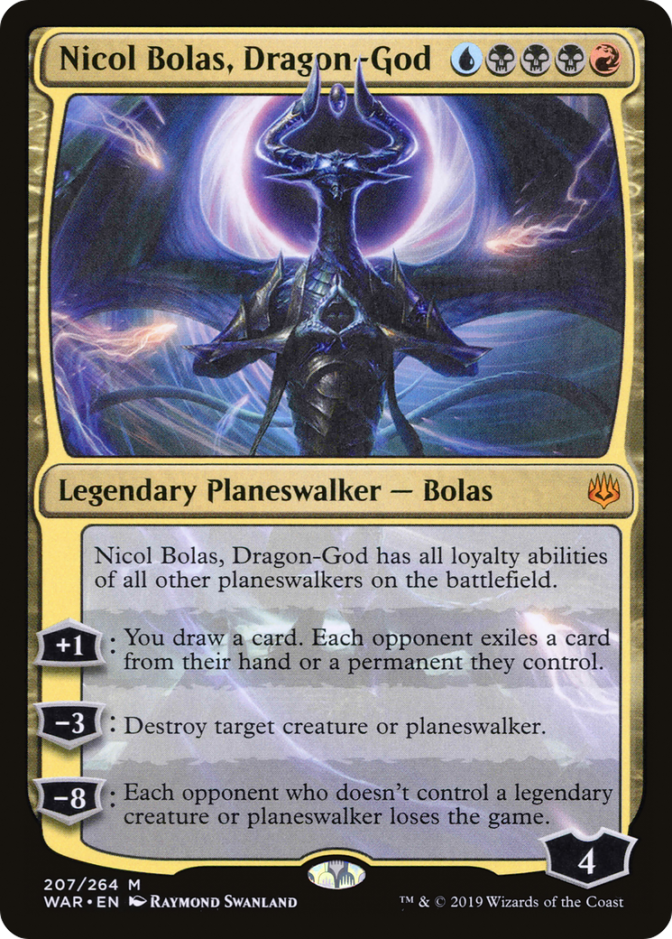Nicol Bolas, Dragon-God [War of the Spark] Foil