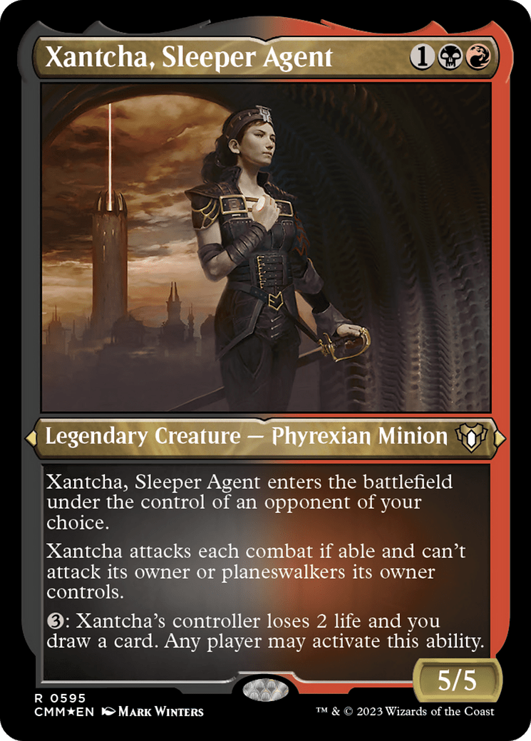 Xantcha, Sleeper Agent (CMM-595) - Commander Masters Etched Foil