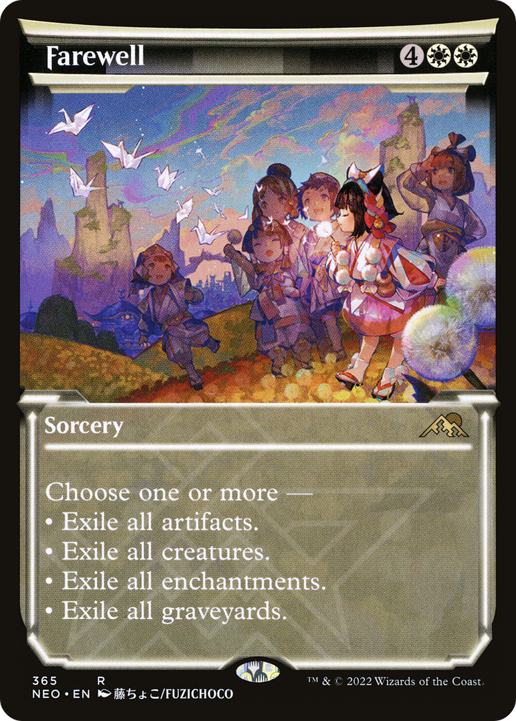 Farewell (Showcase Soft Glow) [Kamigawa: Neon Dynasty] Foil
