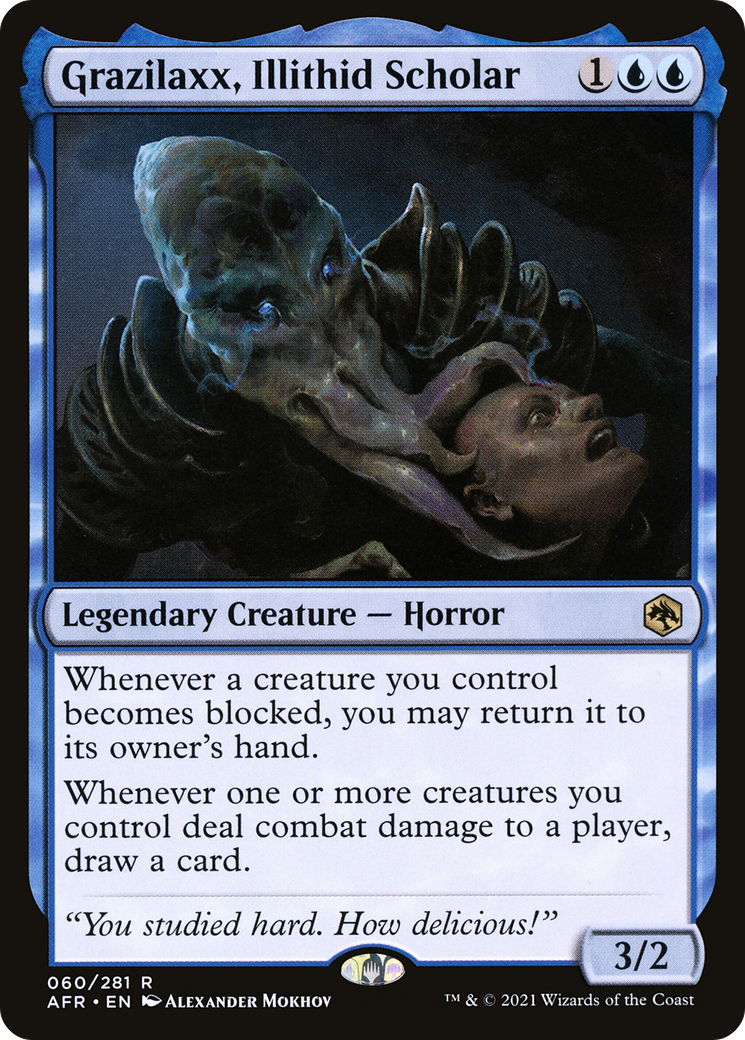 Grazilaxx, Illithid Scholar [Dungeons & Dragons: Adventures in the Forgotten Realms] Foil
