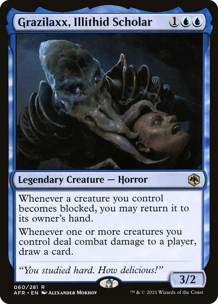 Grazilaxx, Illithid Scholar [Dungeons & Dragons: Adventures in the Forgotten Realms] Foil