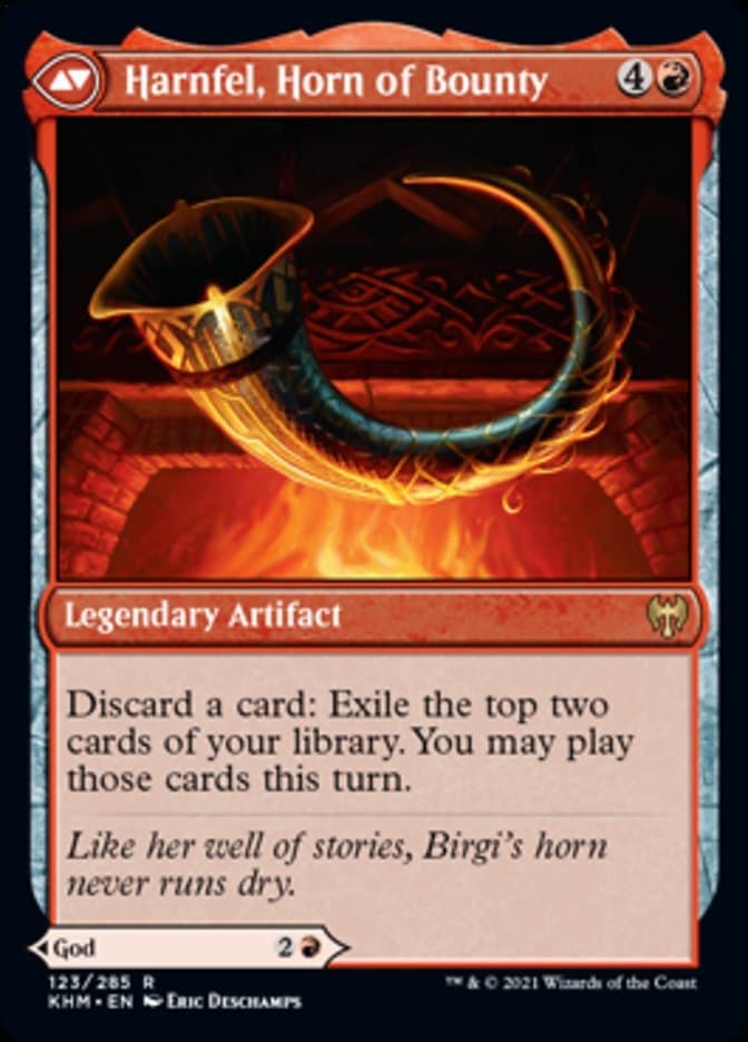 Birgi, God of Storytelling // Harnfel, Horn of Bounty [Kaldheim] Foil