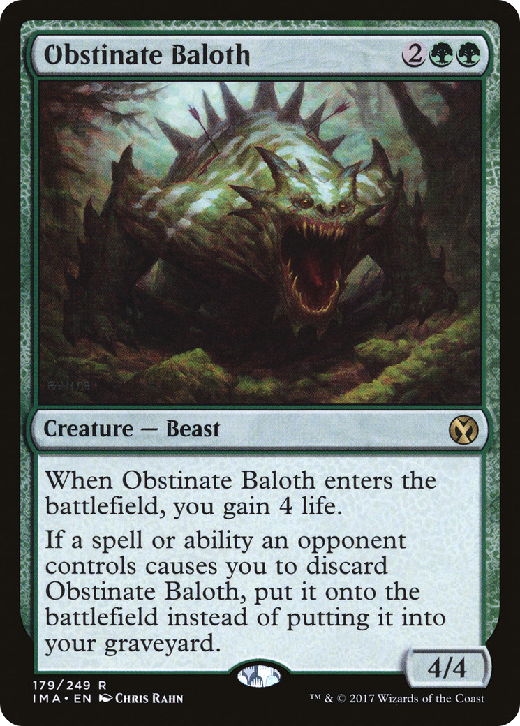 Obstinate Baloth [Iconic Masters] Foil