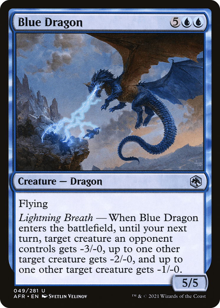 Blue Dragon [Dungeons & Dragons: Adventures in the Forgotten Realms] Foil