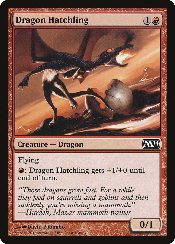 Dragon Hatchling [Magic 2014] Foil