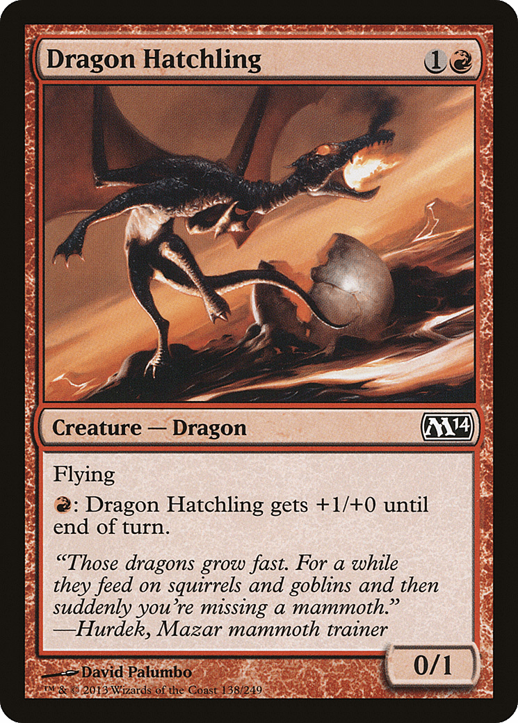 Dragon Hatchling [Magic 2014] Foil