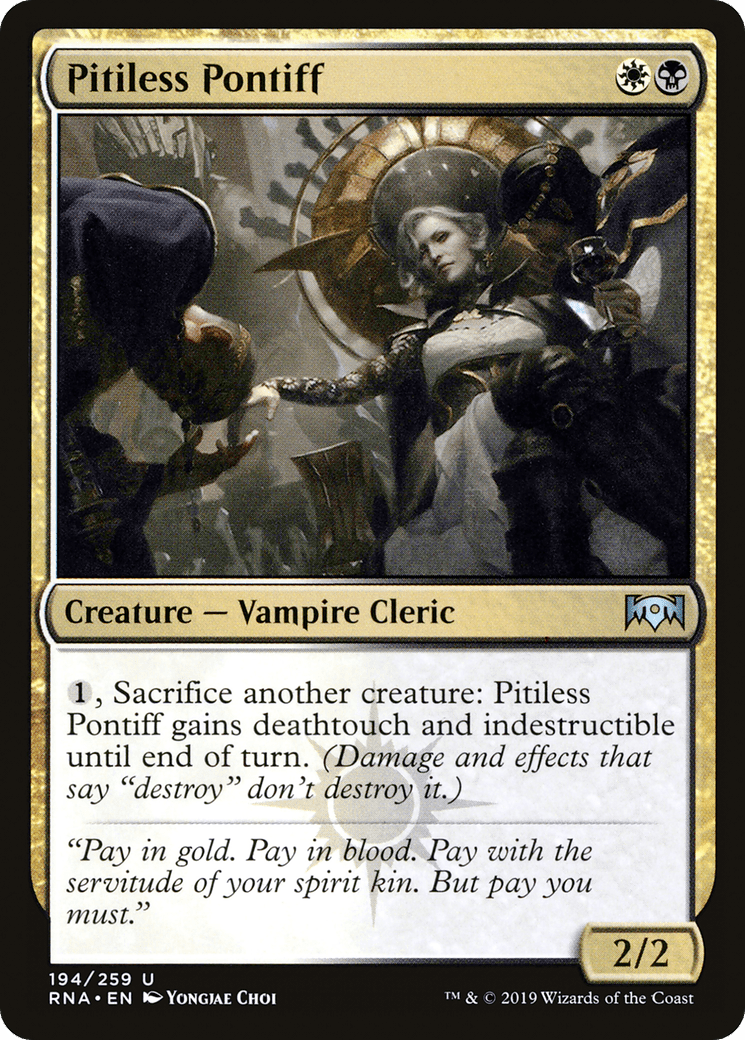 Pitiless Pontiff [Ravnica Allegiance] Foil
