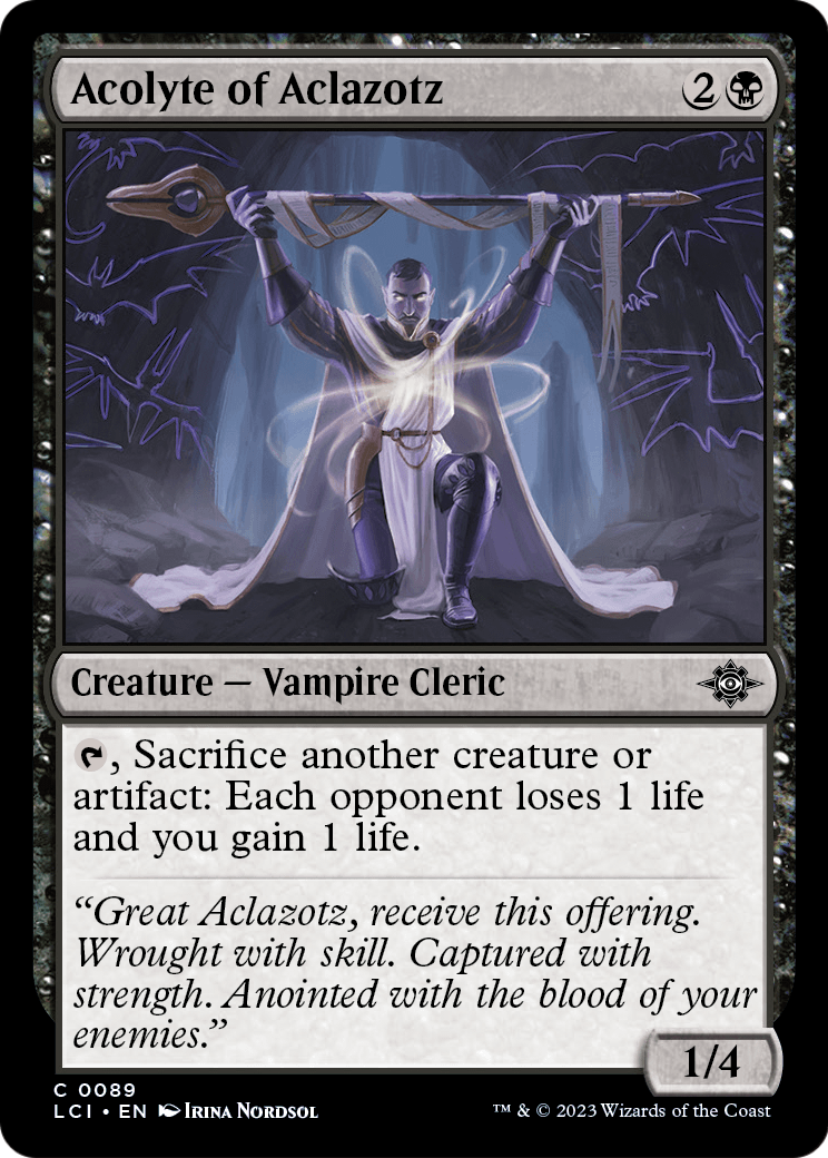 Acolyte of Aclazotz [The Lost Caverns of Ixalan] Foil