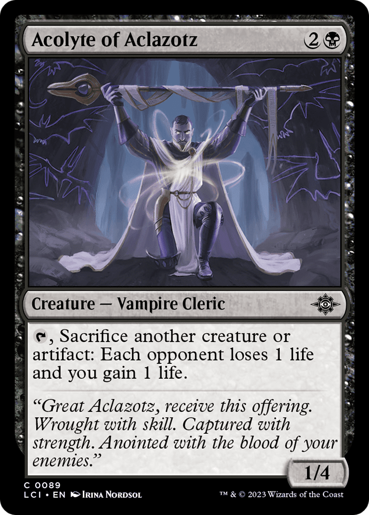 Acolyte of Aclazotz [The Lost Caverns of Ixalan] Foil