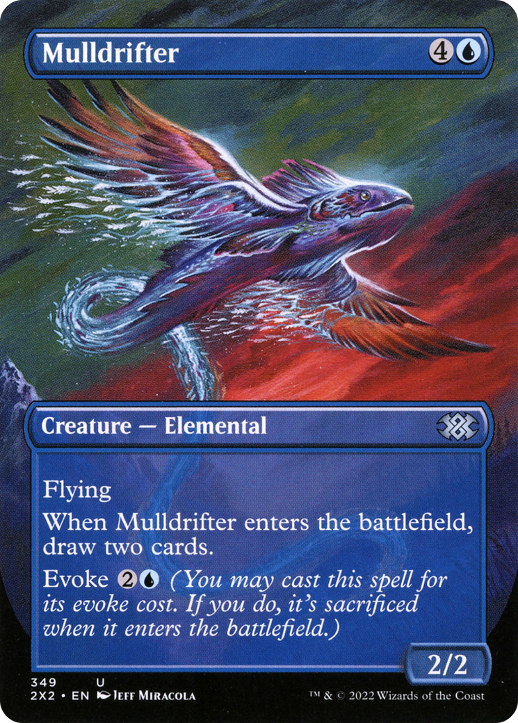 Mulldrifter (Borderless Alternate Art) [Double Masters 2022] Foil