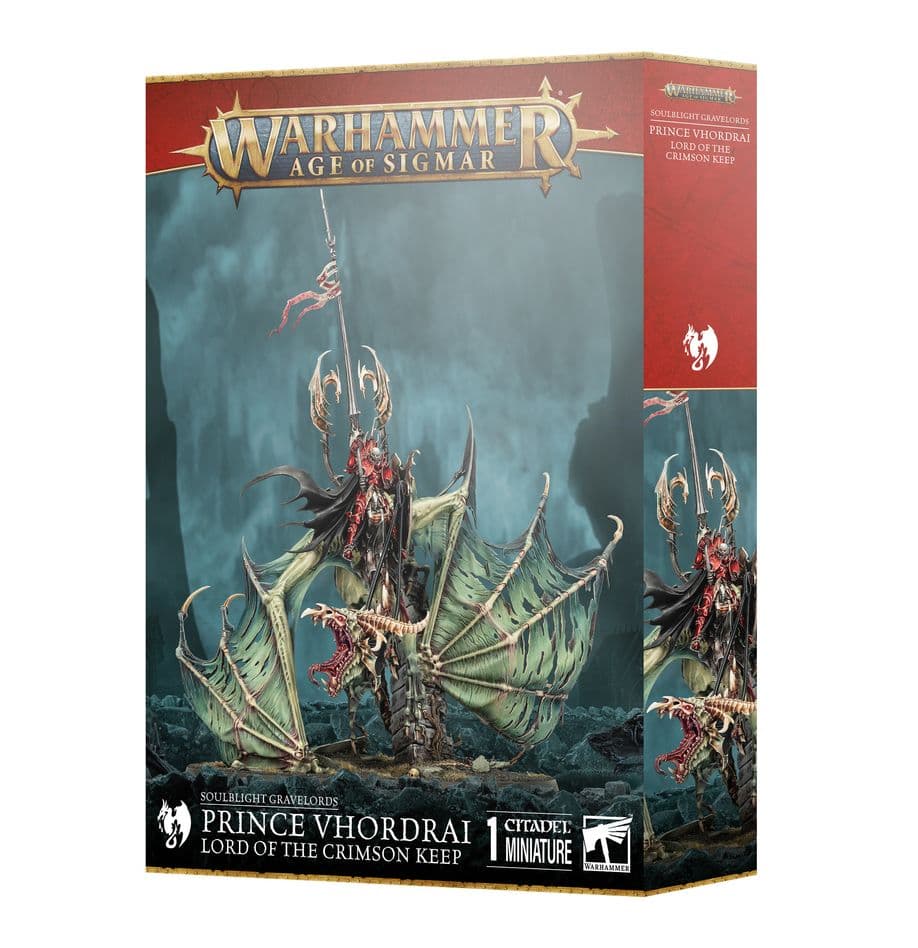 Warhammer: Age of Sigmar | Soulblight Gravelords | Prince Vhordrai, Lord of the Crimson Keep/Revenant Draconith