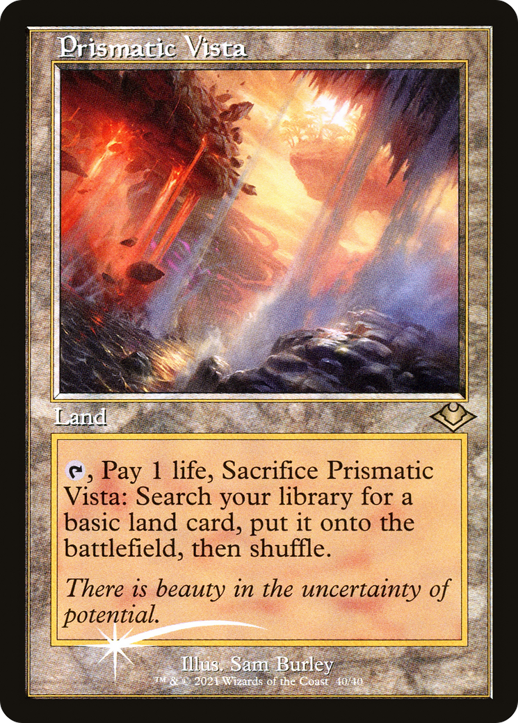 Prismatic Vista (H1R-040) - Modern Horizons 1 Timeshifts Etched Foil