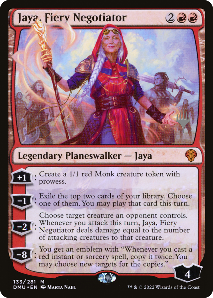 Jaya, Fiery Negotiator (Promo Pack) [Dominaria United Promos] Foil