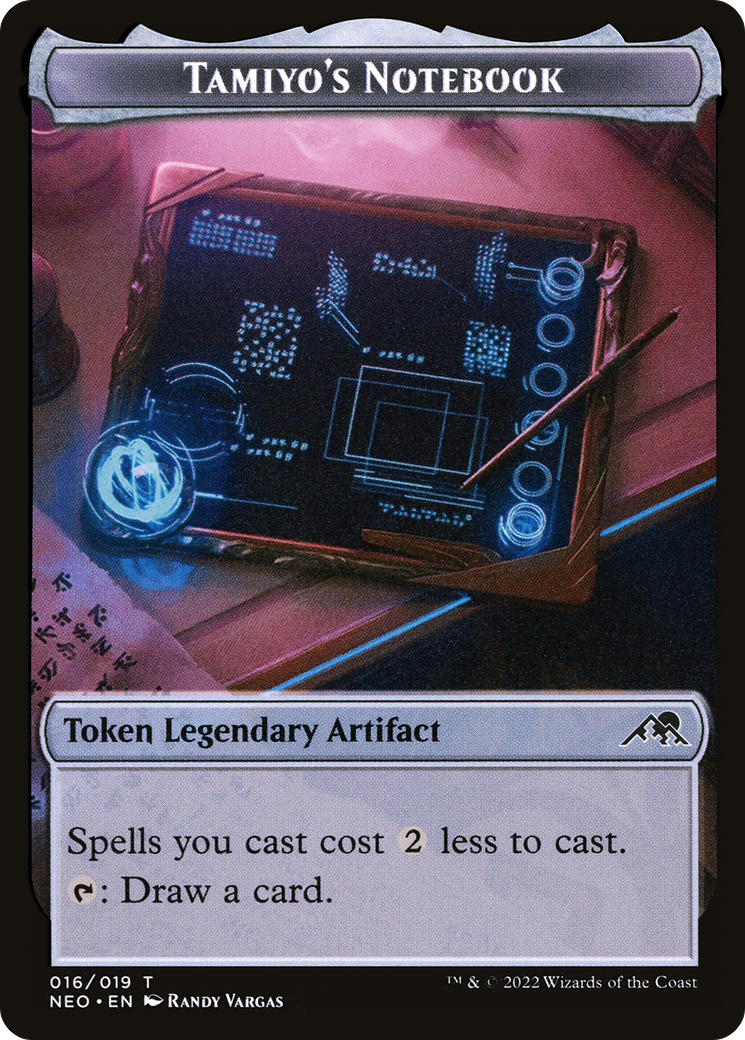 Tamiyo's Notebook (TNEO-016) - Kamigawa: Neon Dynasty Tokens Foil