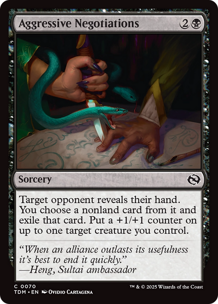 Aggressive Negotiations (070) [Tarkir: Dragonstorm]