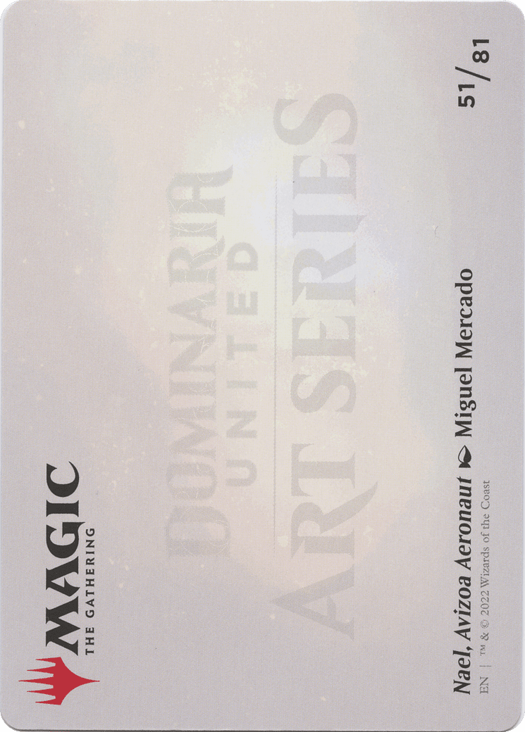 Nael, Avizoa Aeronaut // Nael, Avizoa Aeronaut (ADMU-051) - Dominaria United Art Series (Borderless) Foil