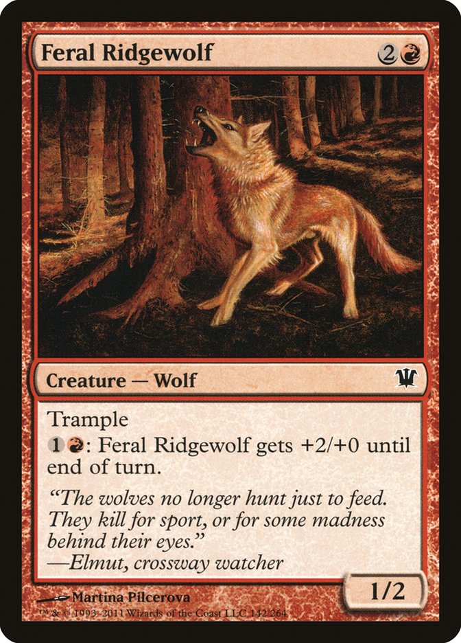 Feral Ridgewolf 142/264 (Innistrad)  - Foil