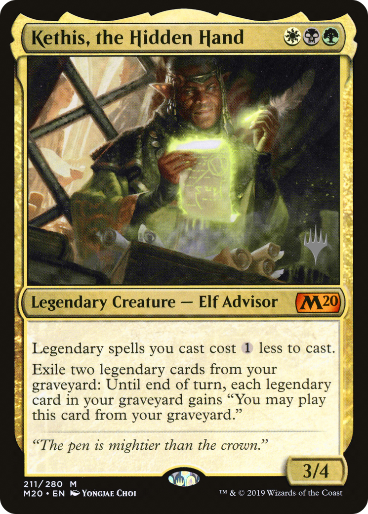 Kethis, the Hidden Hand (Promo Pack) [Core Set 2020 Promos] Foil