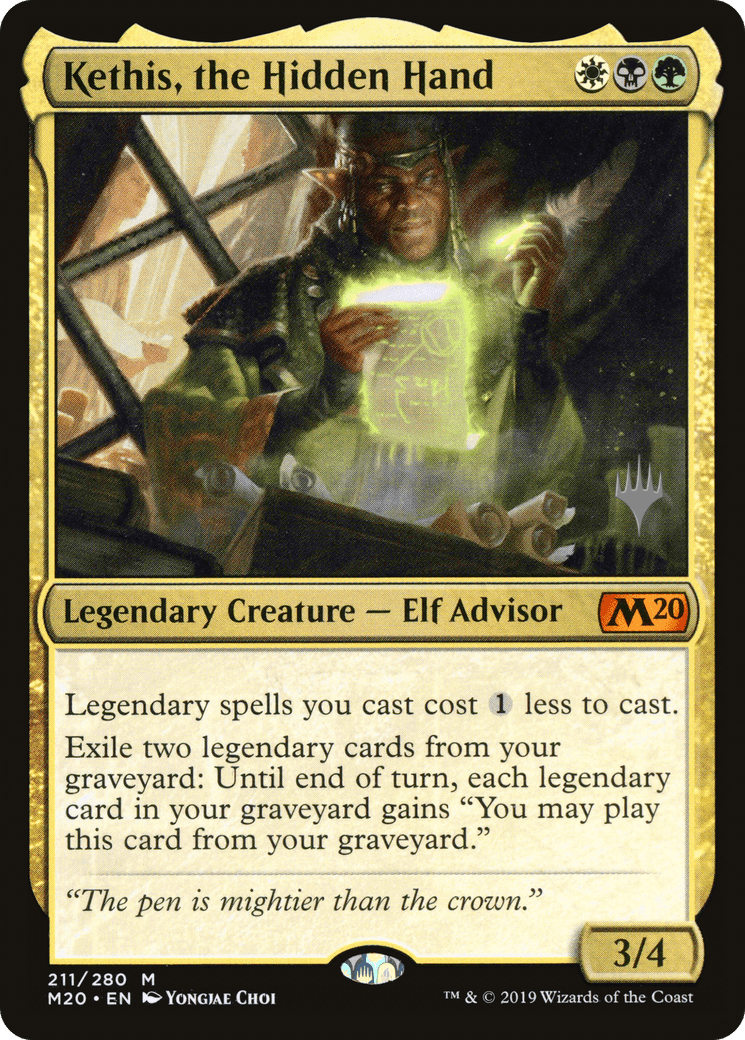 Kethis, the Hidden Hand (Promo Pack) [Core Set 2020 Promos] Foil