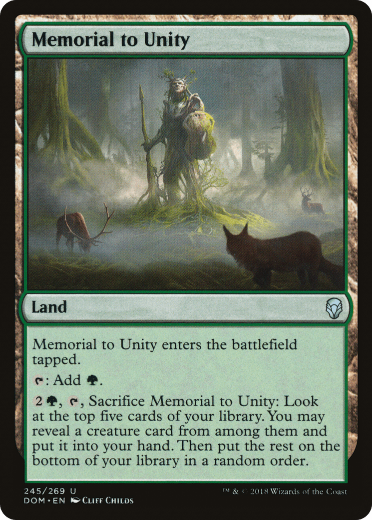 Memorial to Unity [Dominaria] Foil