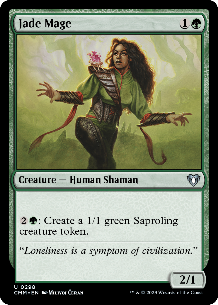 Jade Mage [Commander Masters] Foil