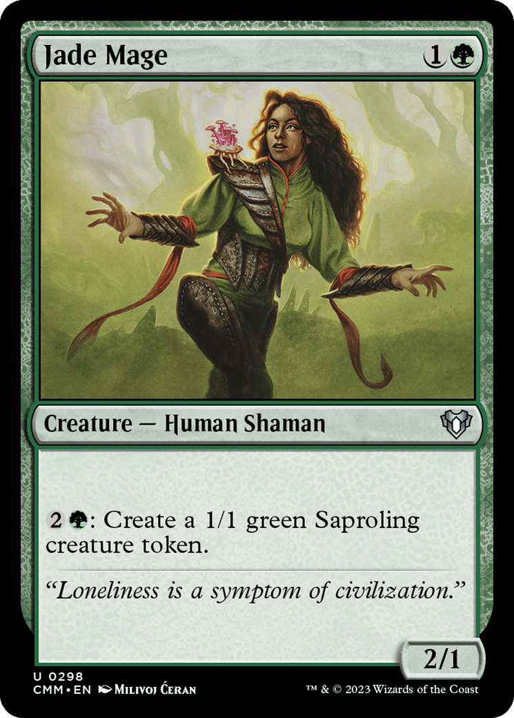 Jade Mage [Commander Masters] Foil
