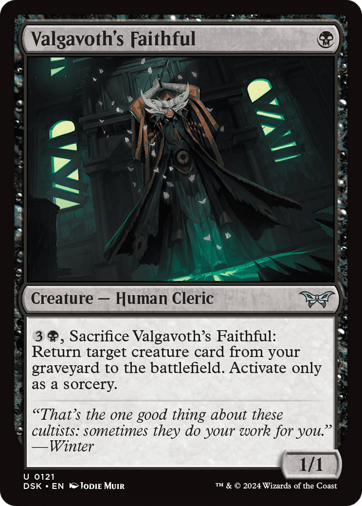 Valgavoth's Faithful [Duskmourn: House of Horror] Foil