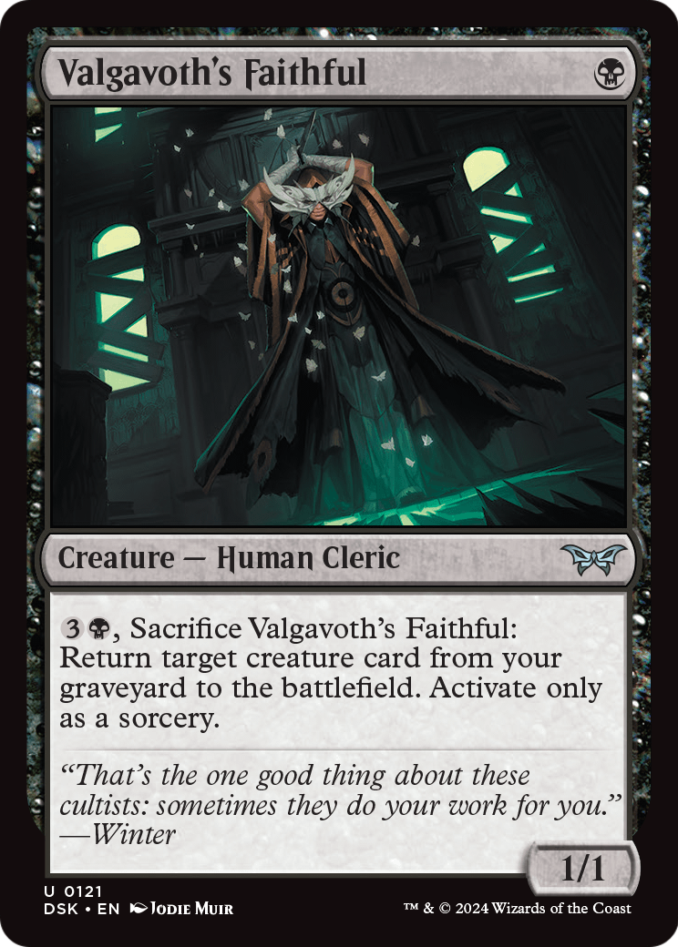 Valgavoth's Faithful [Duskmourn: House of Horror] Foil