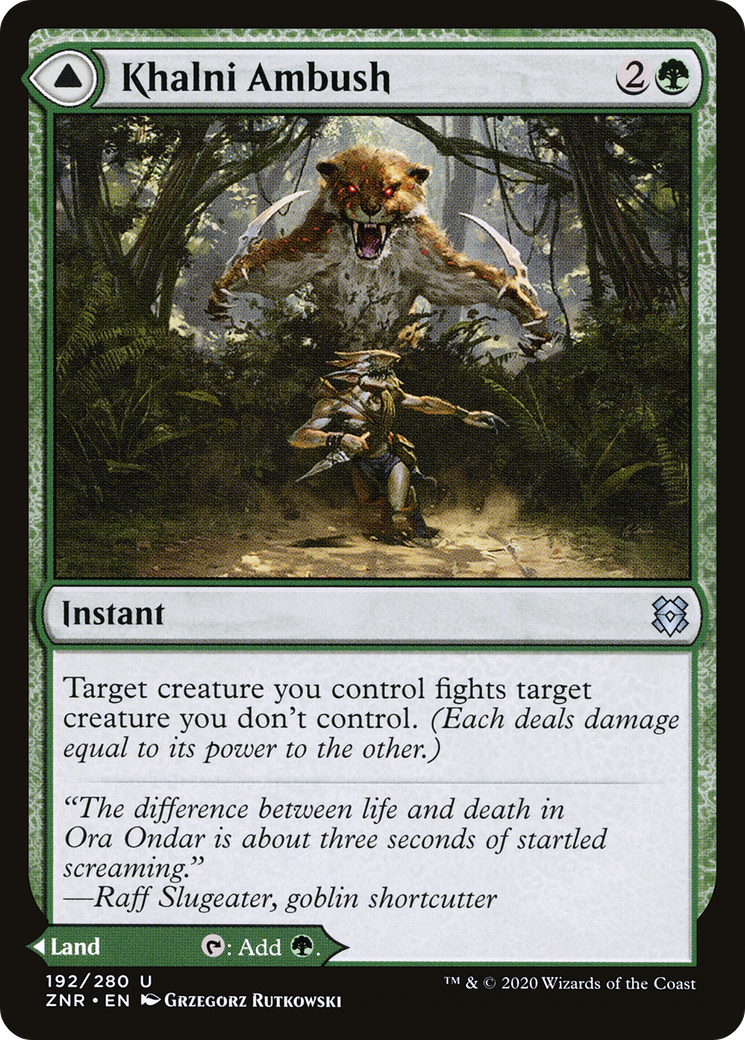 Khalni Ambush // Khalni Territory [Zendikar Rising] Foil