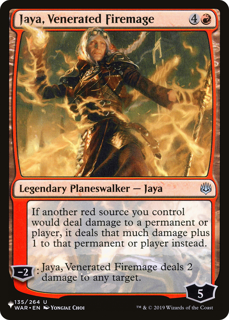 Jaya, Venerated Firemage |  (WAR-135) [The List]
