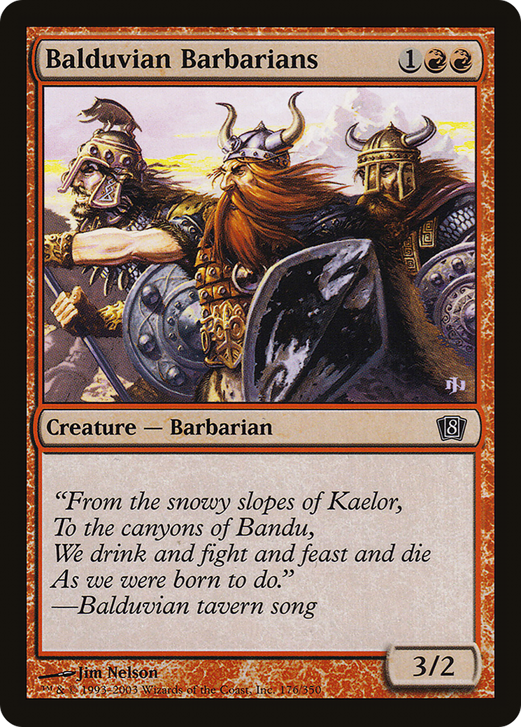 Balduvian Barbarians [Eighth Edition] Foil
