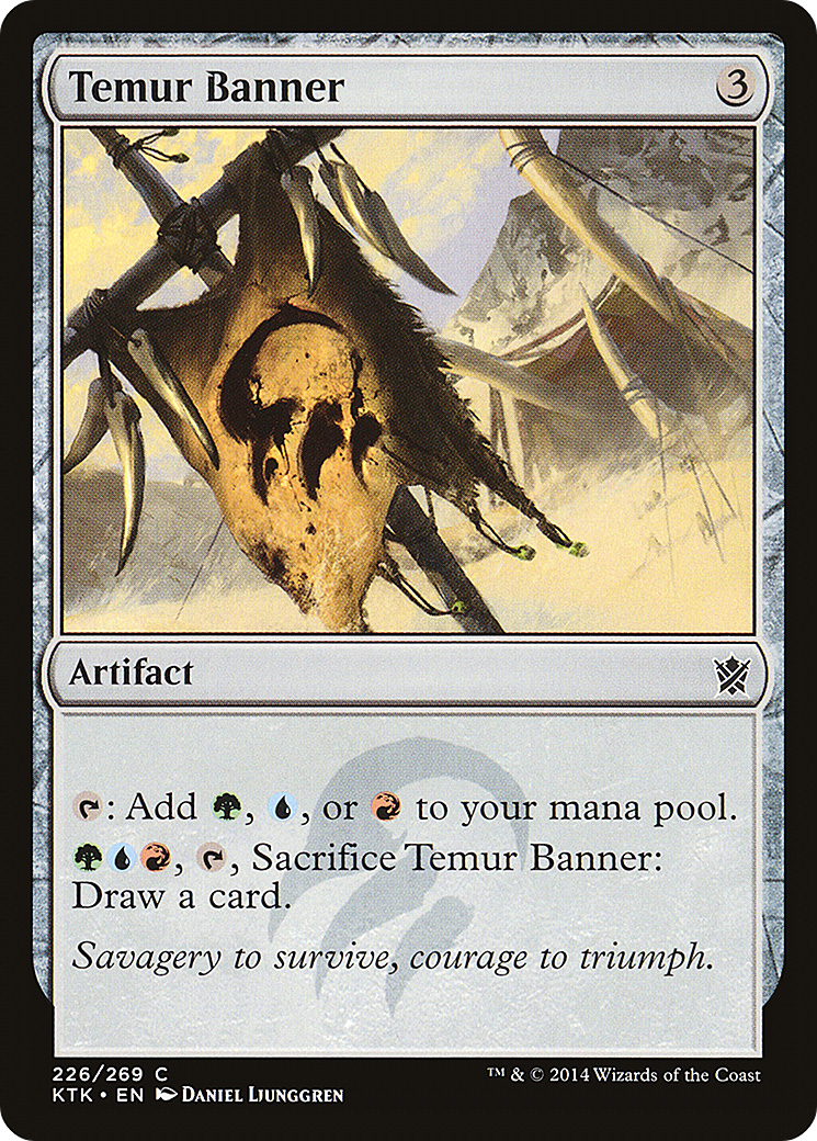 Temur Banner [Khans of Tarkir] Foil