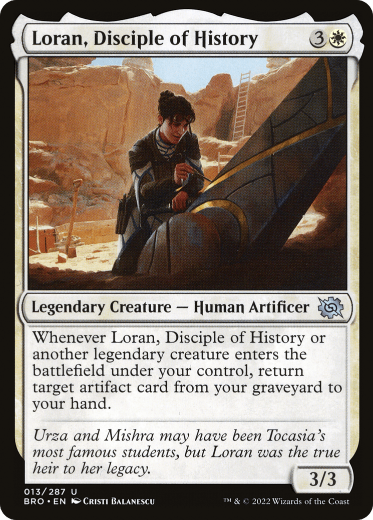 Loran, Disciple of History [The Brothers' War] Foil