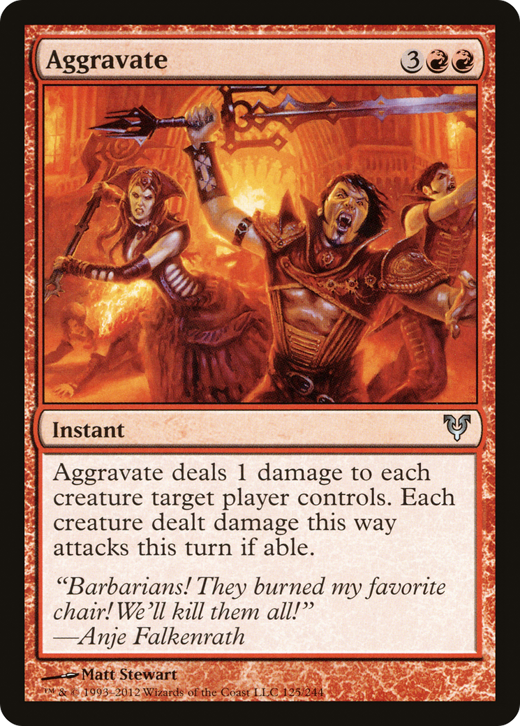 Aggravate [Avacyn Restored] Foil