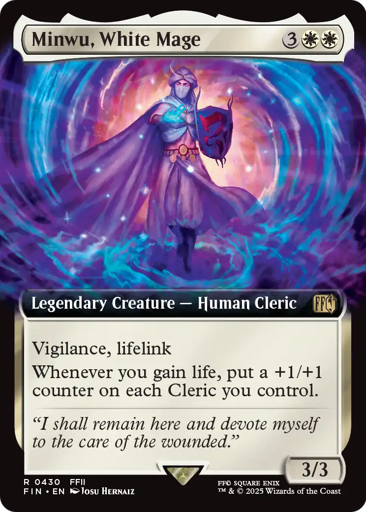 Minwu, White Mage (Extended Art) (430) [FINAL FANTASY]  Foil