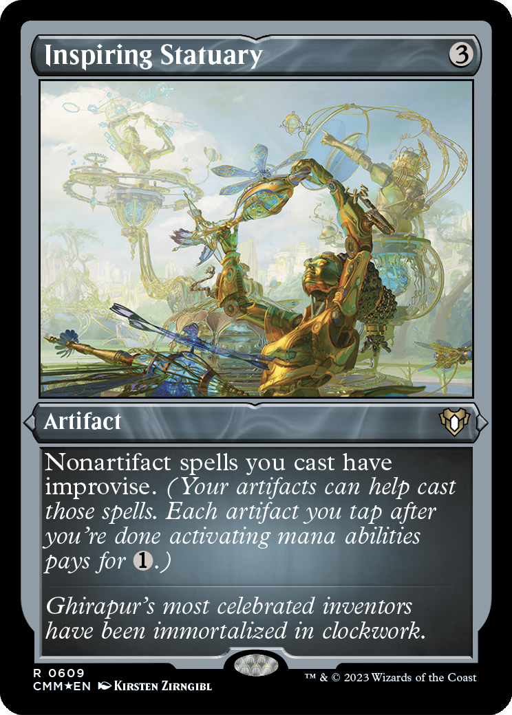 Inspiring Statuary (CMM-609) - Commander Masters Etched Foil
