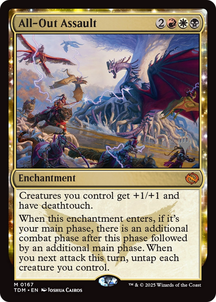 All-Out Assault (167) [Promo Pack: Tarkir: Dragonstorm]  Foil