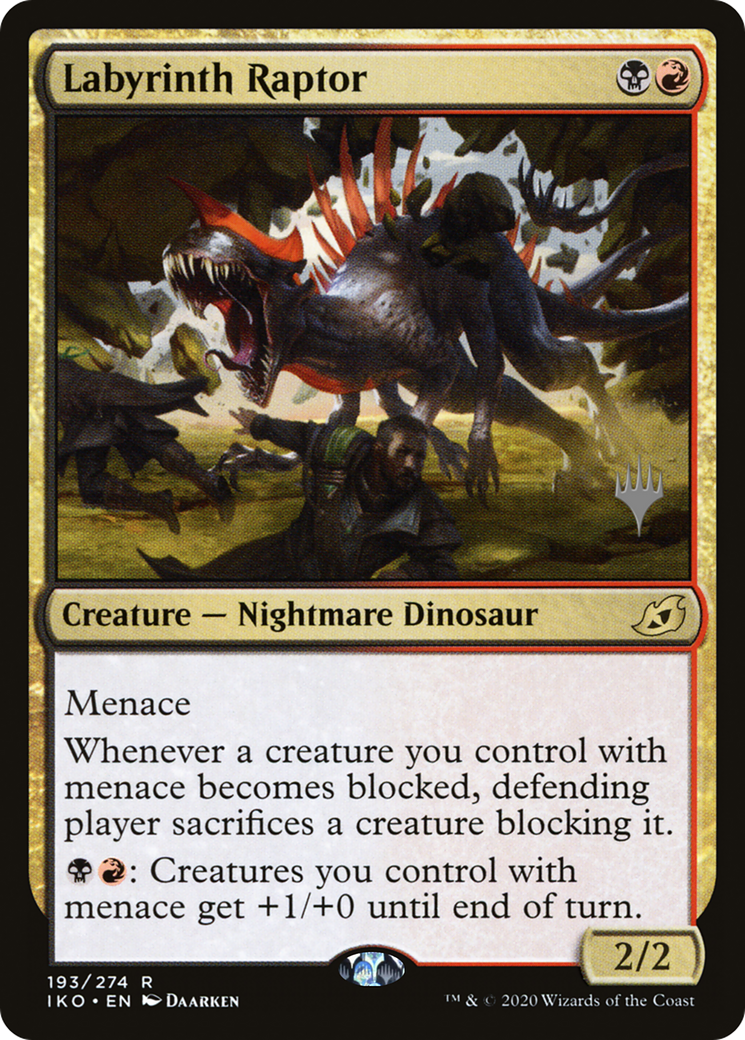Labyrinth Raptor (Promo Pack) [Ikoria: Lair of Behemoths Promos] Foil