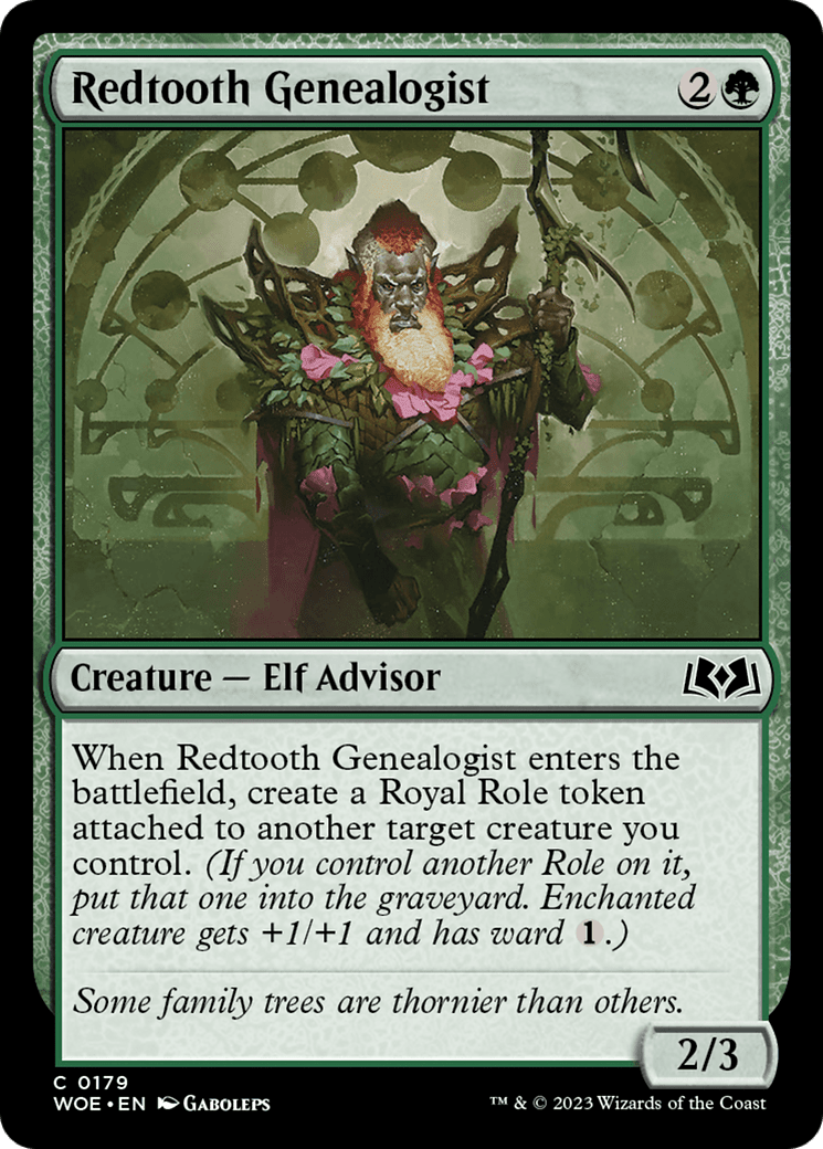 Redtooth Genealogist [Wilds of Eldraine] Foil