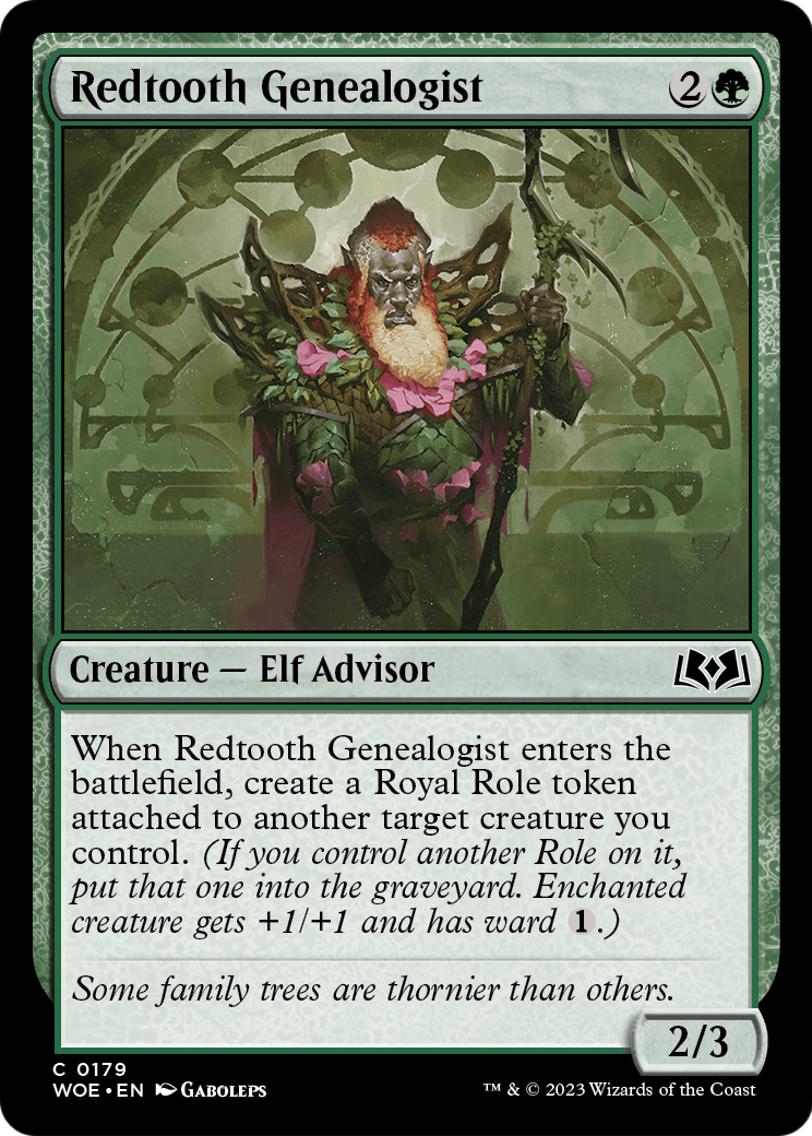Redtooth Genealogist [Wilds of Eldraine] Foil