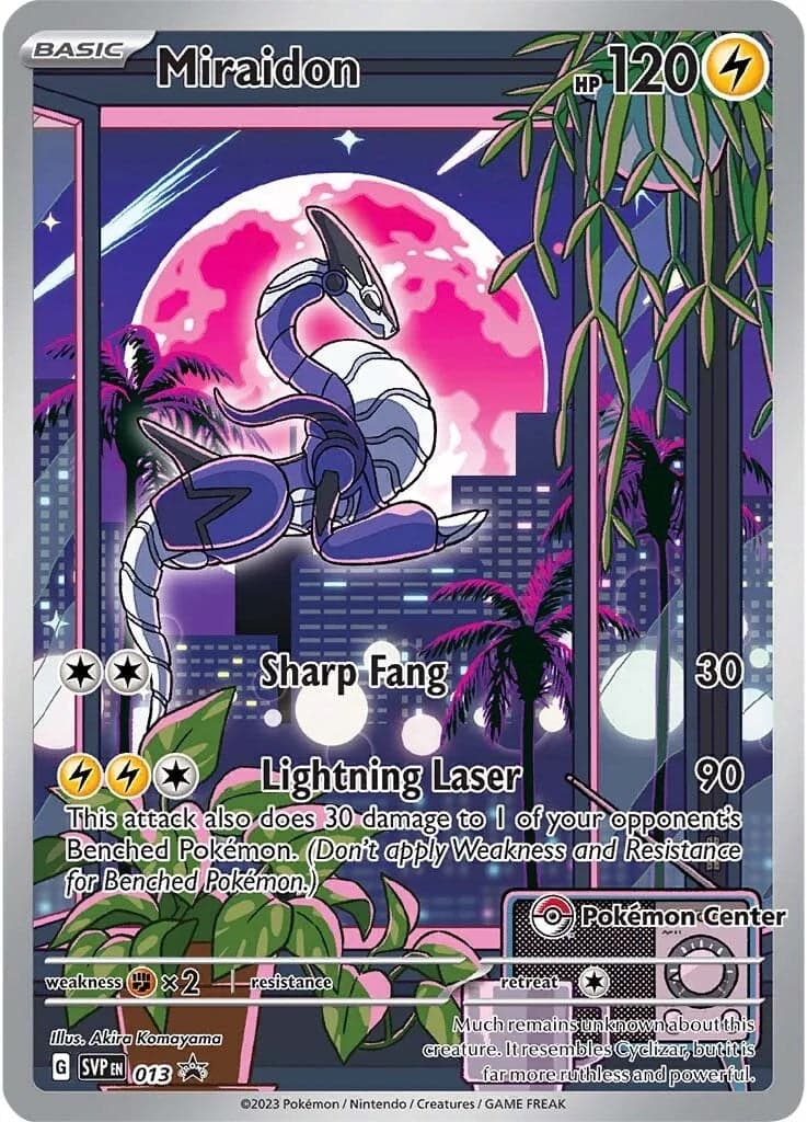 Miraidon (Pokemon Center Exclusive) 013- SV Scarlet & Violet Promo Cards Holofoil