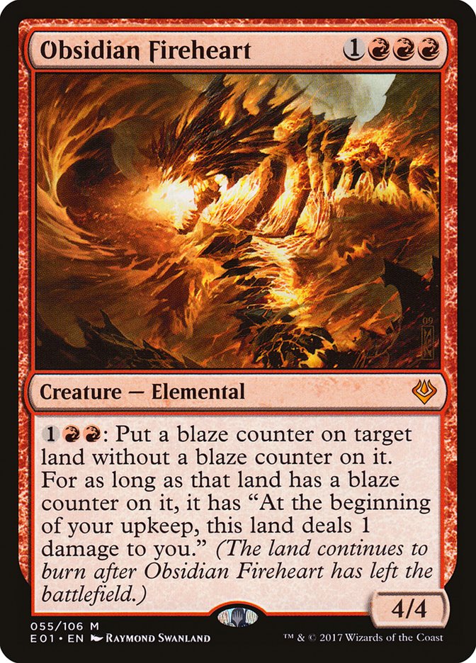 Obsidian Fireheart 55/106 (Archenemy: Nicol Bolas) 