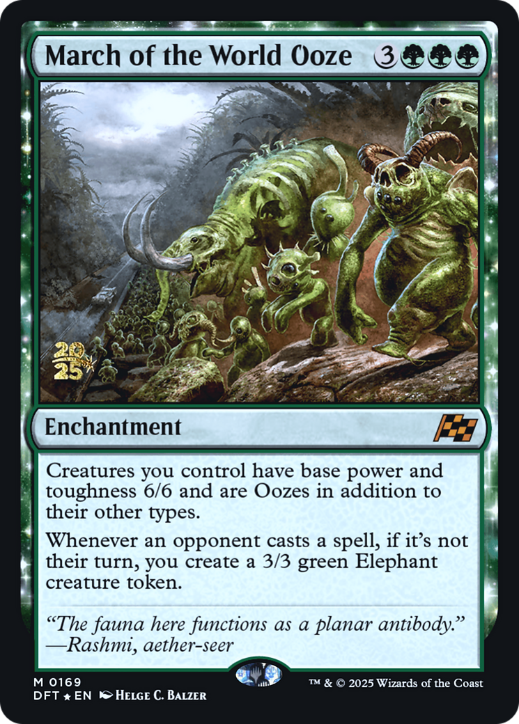 March of the World Ooze (-169) [Prerelease Cards]  Foil